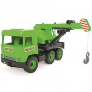 Middle Truck: Zeleni kamion s kranom - 43cm - Wader