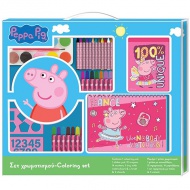 Peppa Pig set za bojanje sa naljepnicama 54x47cm