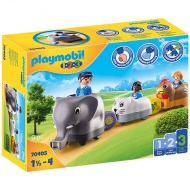 Playmobil: 1-2-3 - Kotrljajuća životinja vlak (70405)