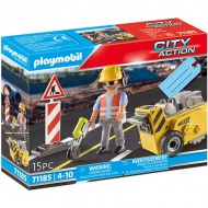 Playmobil: City Action Graditelj cesta s rezačem betona (71185)