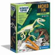 Science&amp;Play: Archeofun svjetleći Velociraptor arheološki set - Clementoni