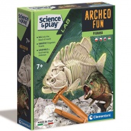 Science &amp; Play: Fluorescentni arheološki komplet Piranha - Clementoni