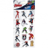 Set puffy naljepnica Marvel Avengers 3D na listu 10x22 cm