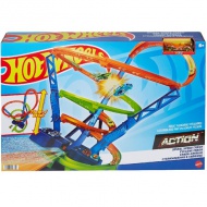 Set za igru ​​Hot Wheels Vrtoglava ciklona staza - Mattel