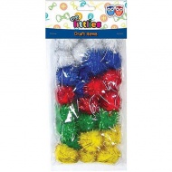 Sjajni pompon set 15mm 30kom