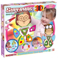 Supermag 3D Triangle set magneta