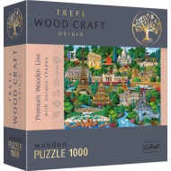 Wood Craft Poznata mjesta: Francuska 1000 kom premium drvene puzzle - Trefl