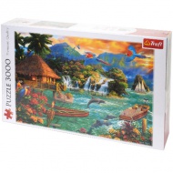 Život na otoku puzzle 3000kom - Trefl