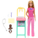 Barbie plavokosa pedijatrica karijerna lutka set - Mattel