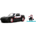 Marvel Ghost Spider figura i model automobila Mazda Miata iz 1990. godine, razmjera 1/32 - Simba Toys