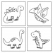 Sticker Art: Set naljepnica za bojanje dinosaura - Comansi