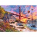 Wood Craft: Sunset at the Golden Gate drvena slagalica 1000 dijelova - Trefl